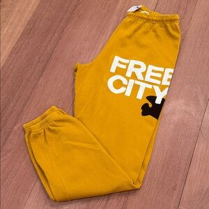 FreeCity Mustard Yellow Sweatpants